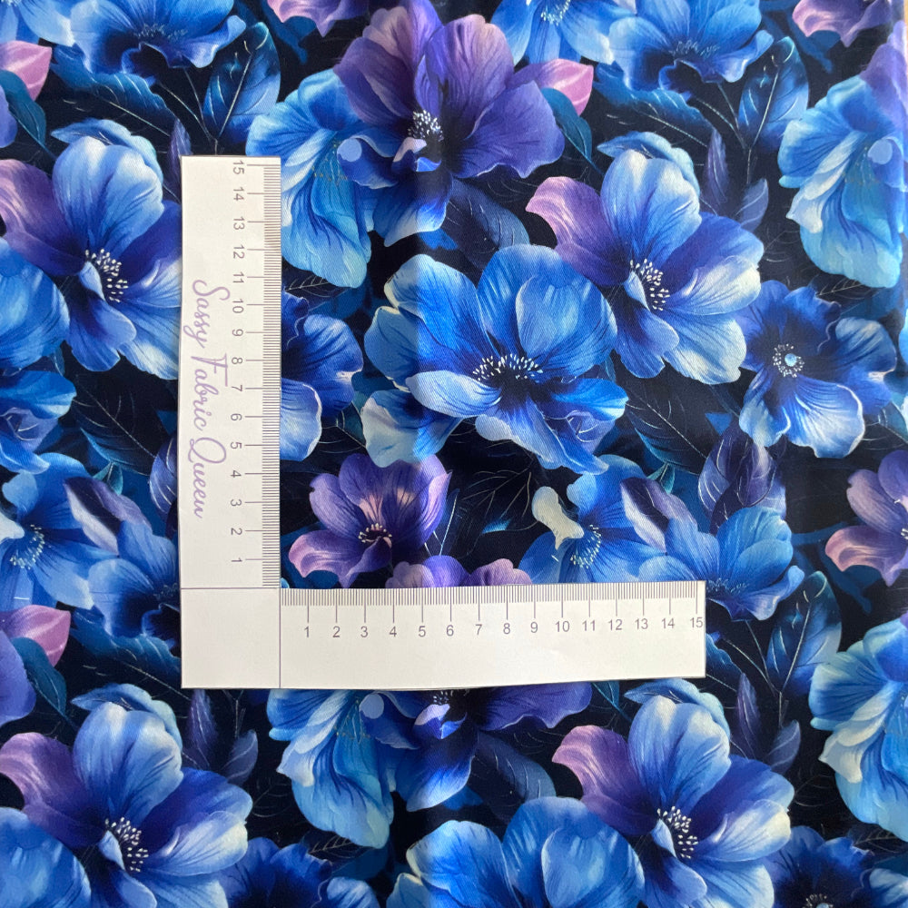 Bluple Flower 006 - Cotton Woven 235gsm