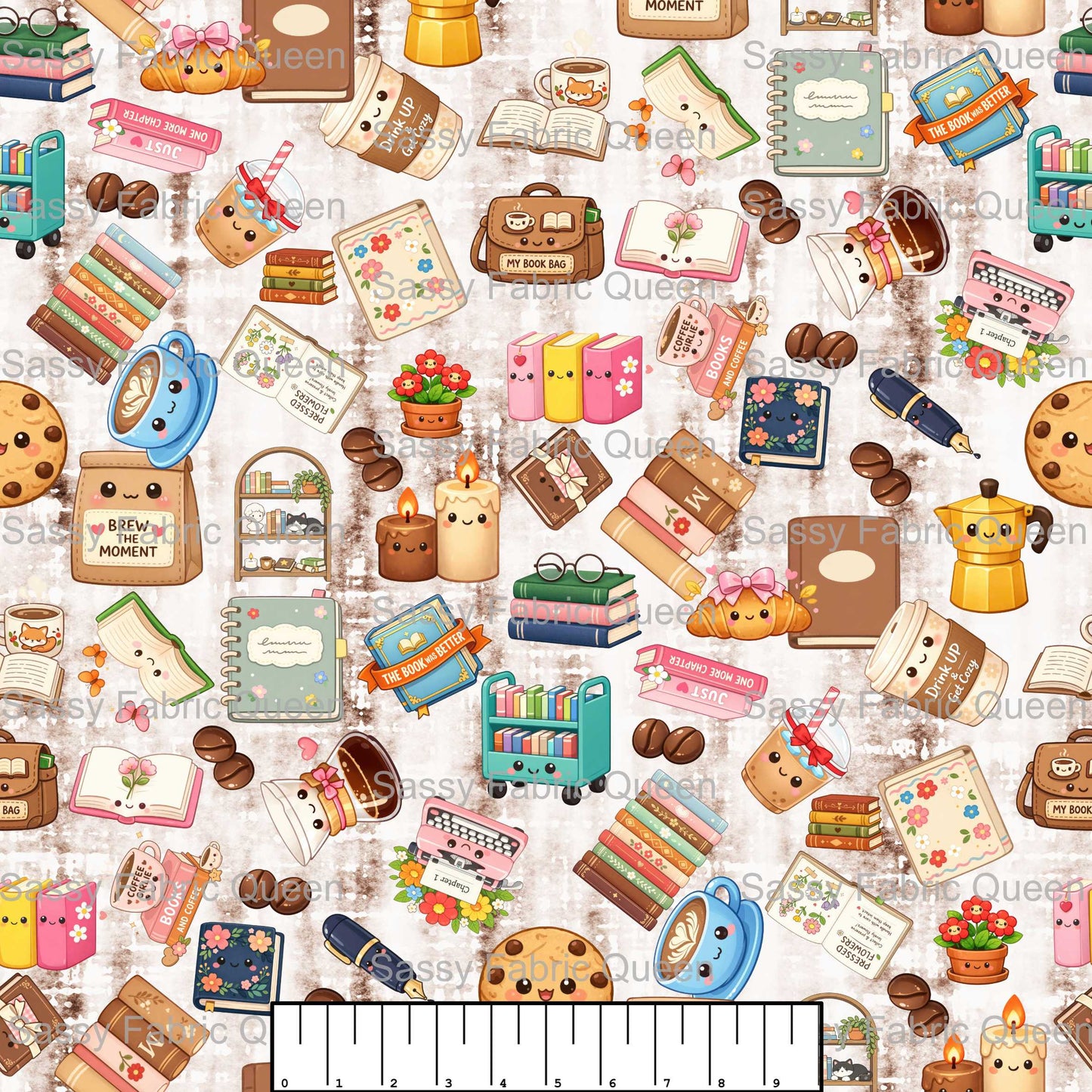 Cutey Books-n-Coffee brown