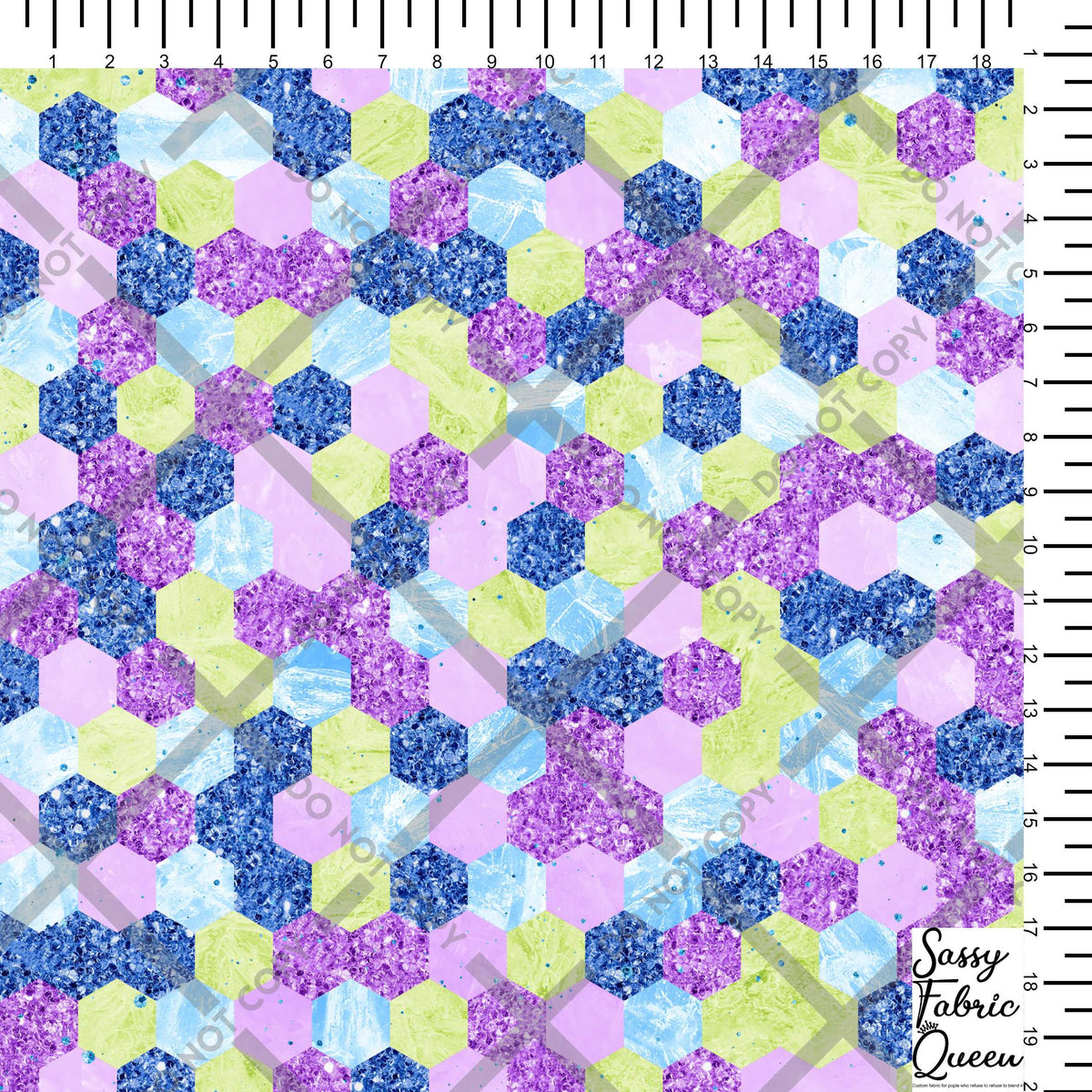 GeoHex - Glitter-look