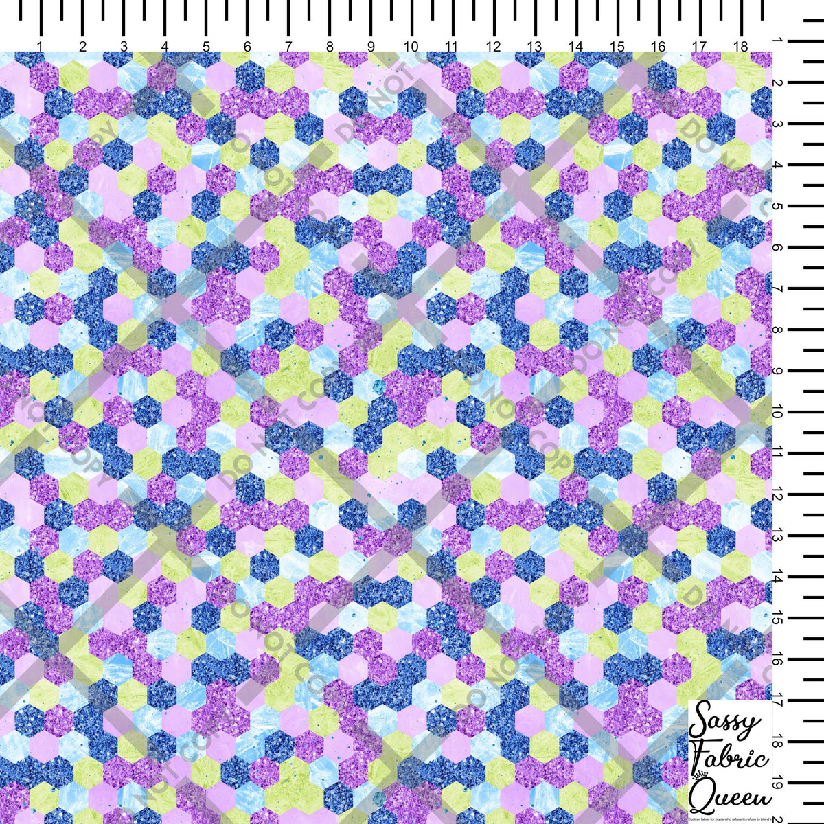 GeoHex - Glitter-look