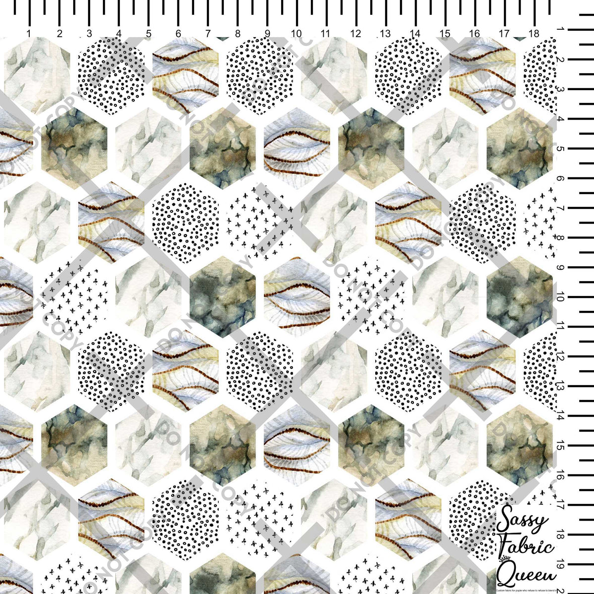 GeoHex - Neutral Shades