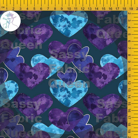 Hearts - CyanPurple 001