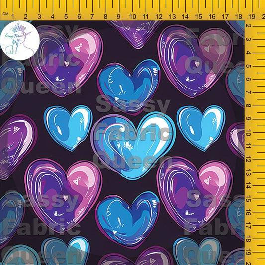 Hearts - CyanPurple 009