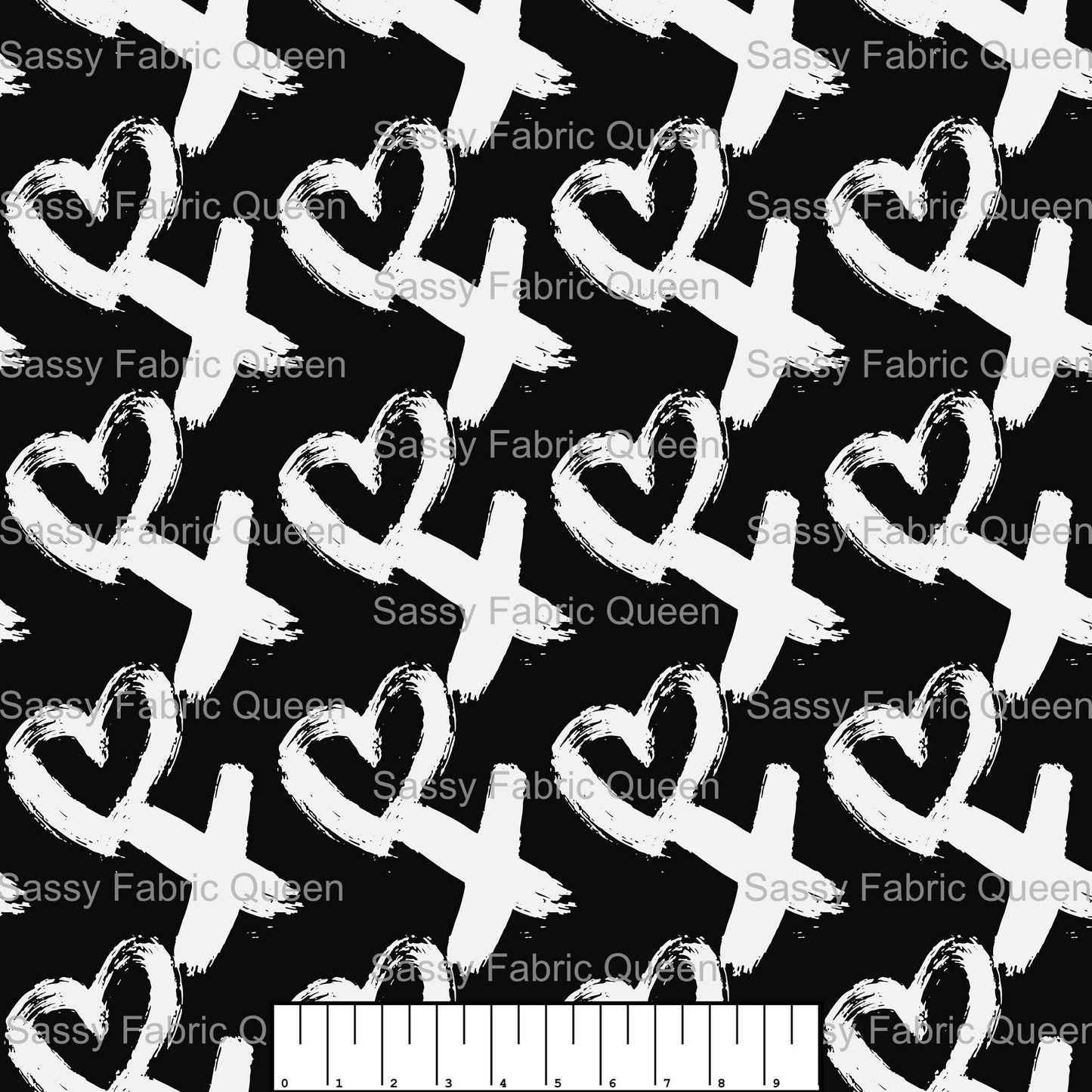 Hearts n Crosses BLKWHT
