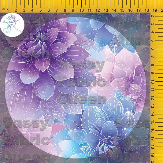 PurCyan Glitter Blooms 005