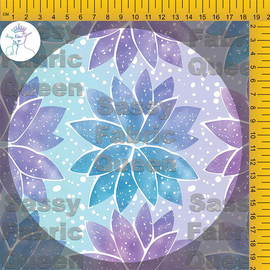PurCyan Glitter Blooms 006