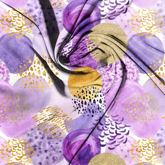 Purple bubble abstract