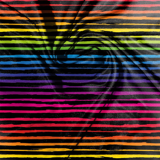 Rainbow Grunge Stripes