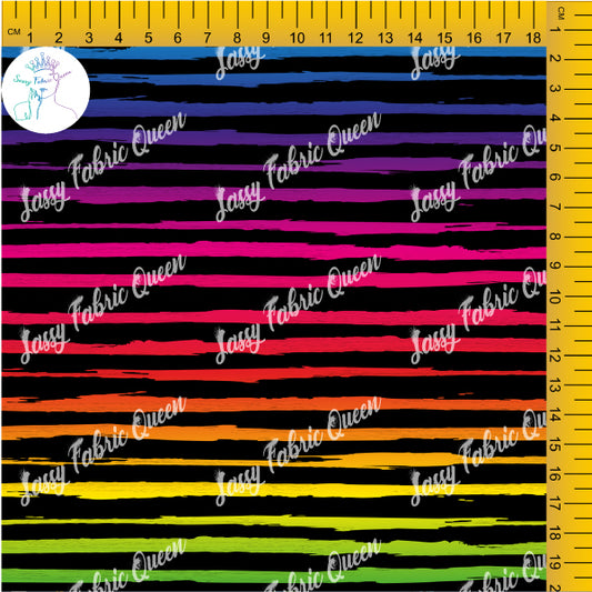 Rainbow Grunge Stripes