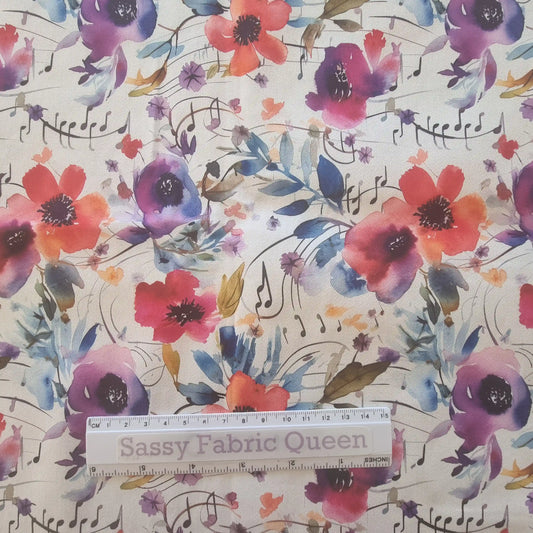 Music Flowers 011 - Cotton Drill