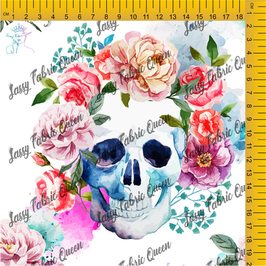 Rose Skulls Colour