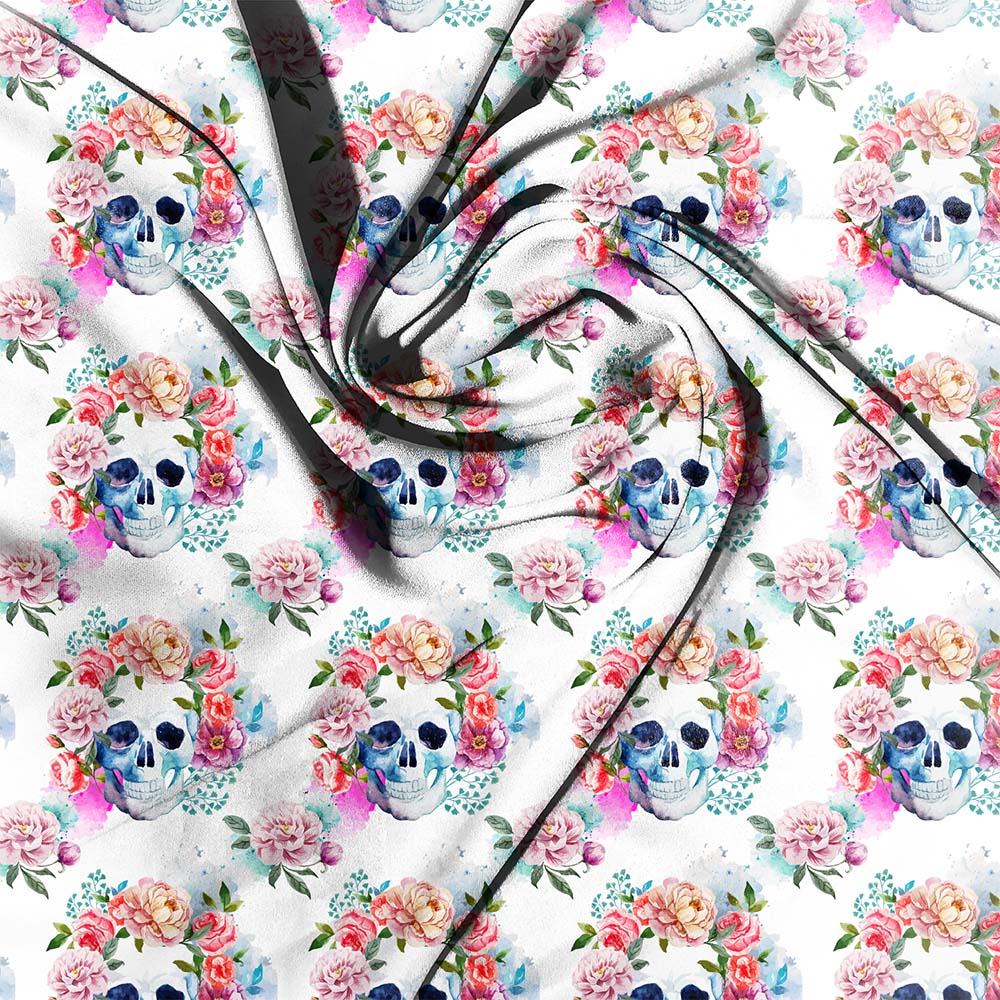 Rose Skulls Colour