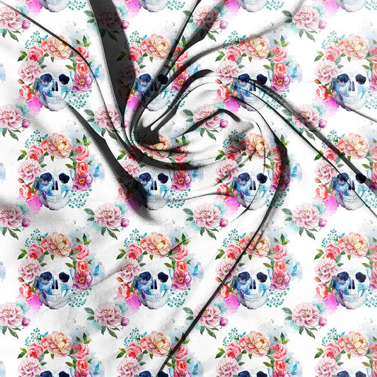 Rose Skulls Colour