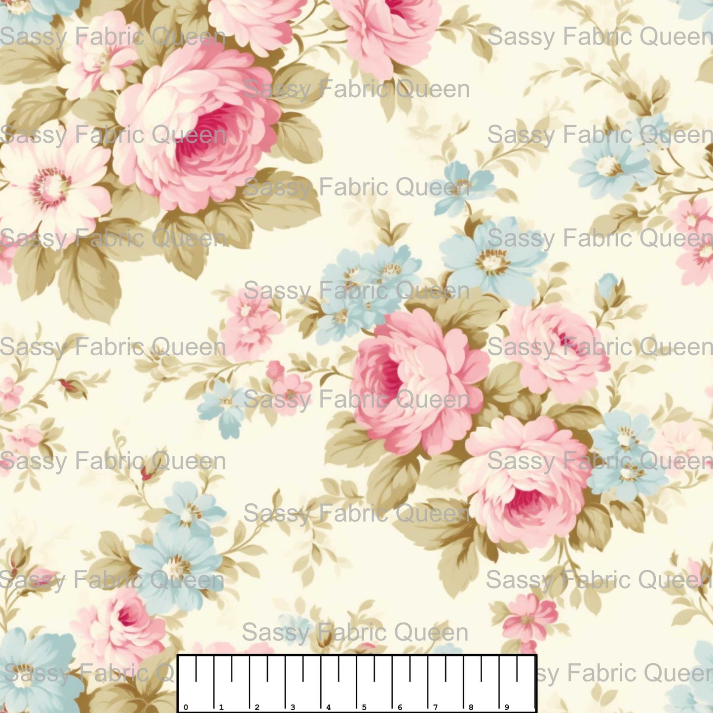 Shabby Chic Floral Pink 001