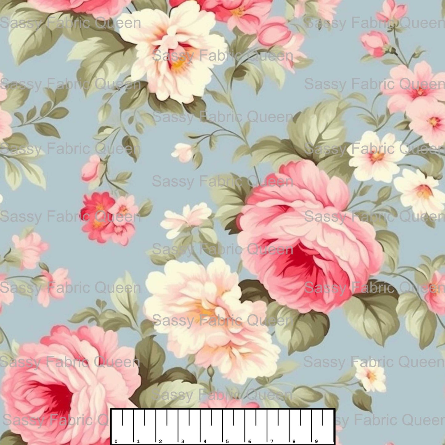 Shabby Chic Floral Pink 005