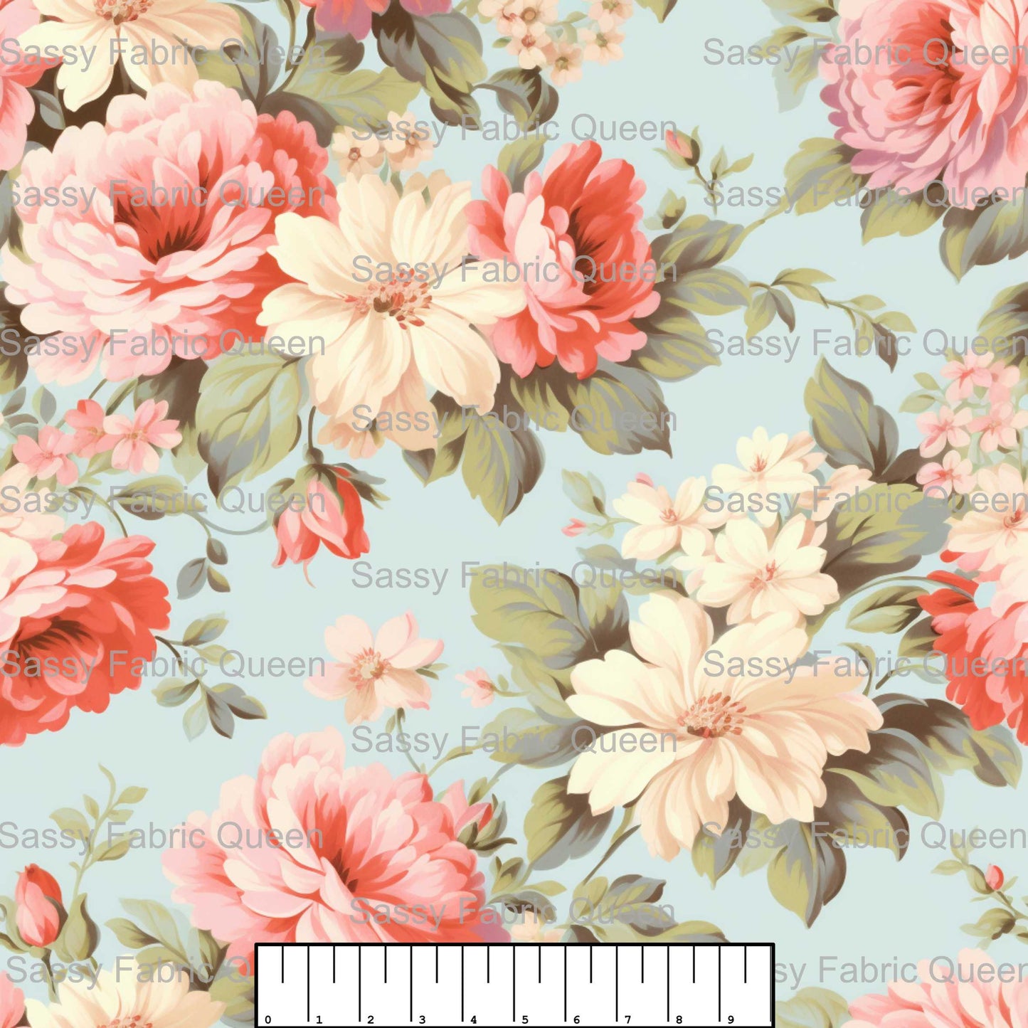 Shabby Chic Floral Pink 007
