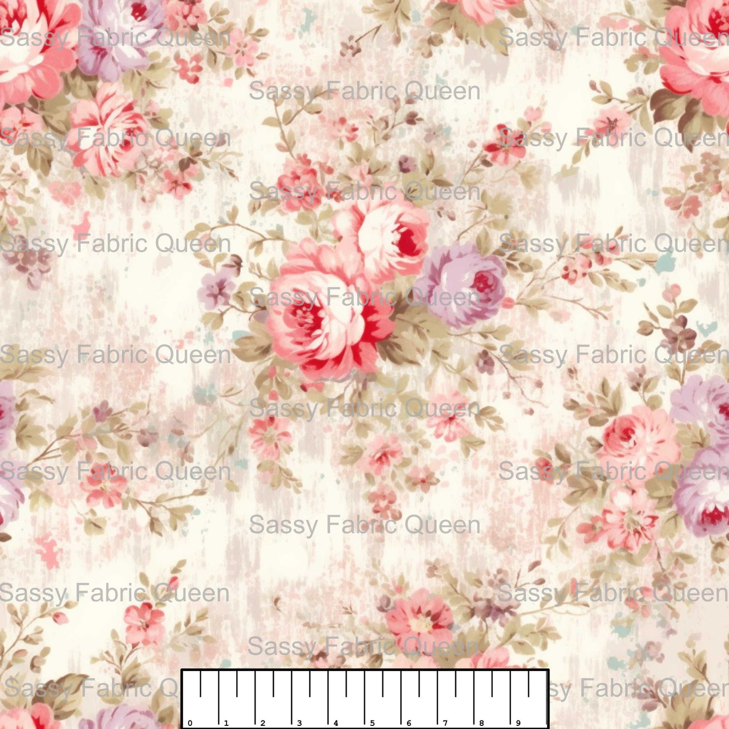 Shabby Chic Floral Pink 011