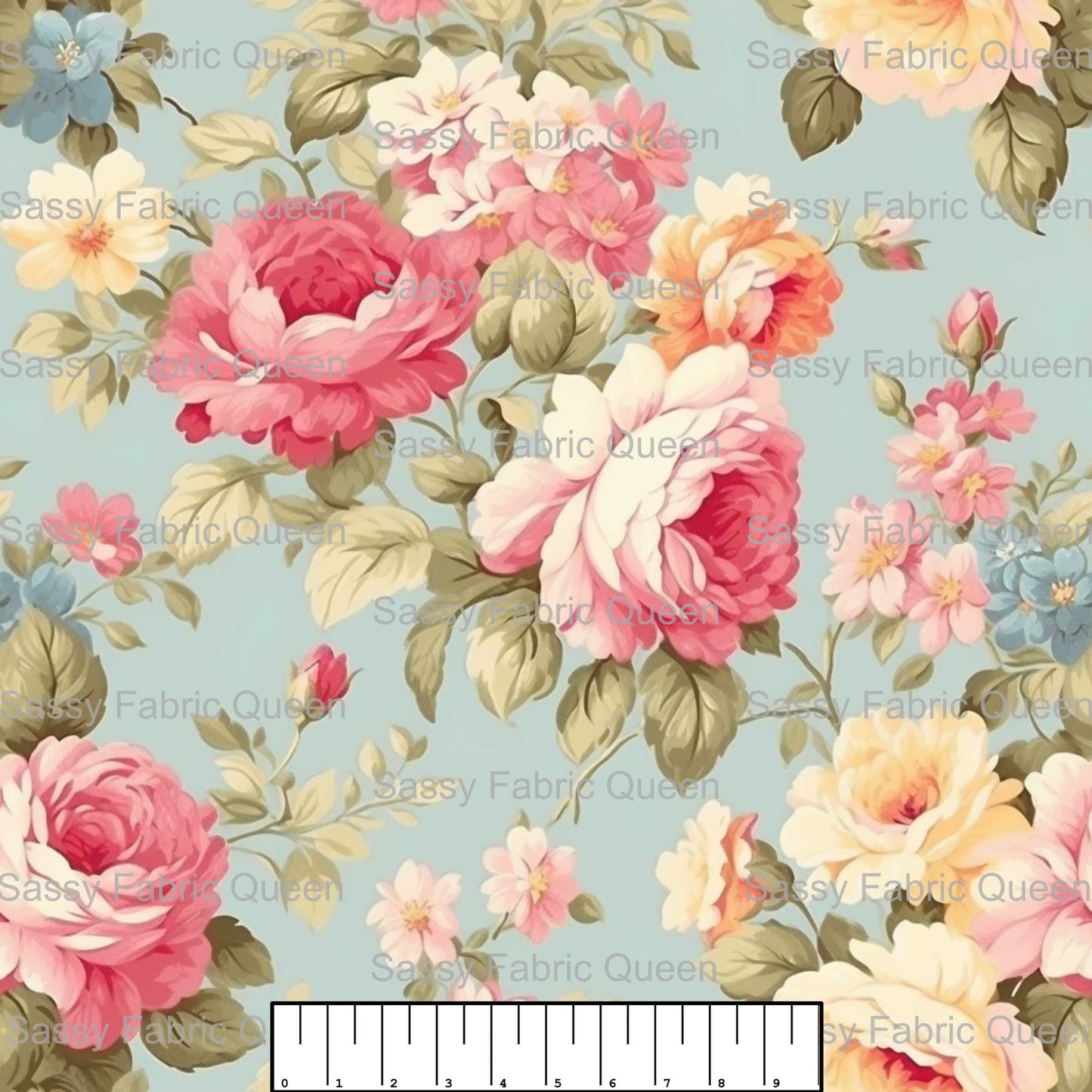 Shabby Chic Floral Pink 013