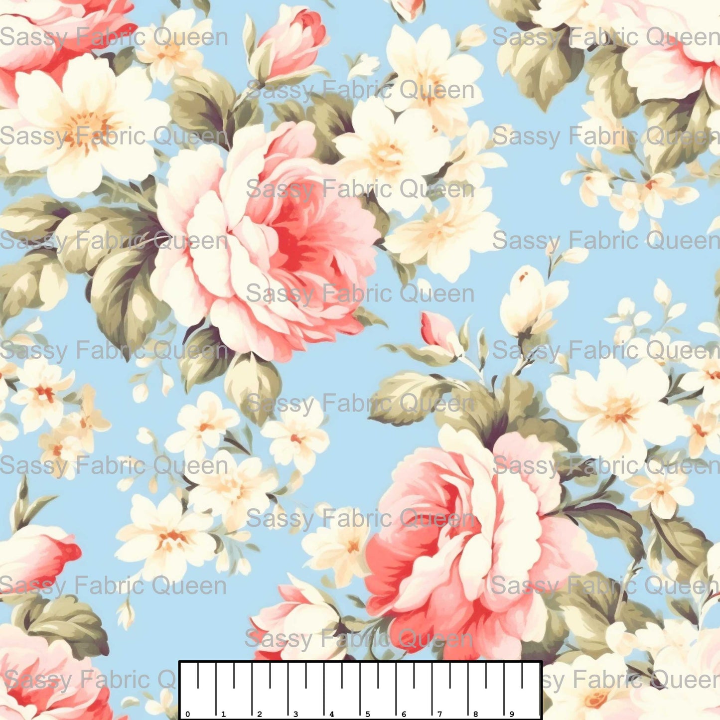 Shabby Chic Floral Pink 018