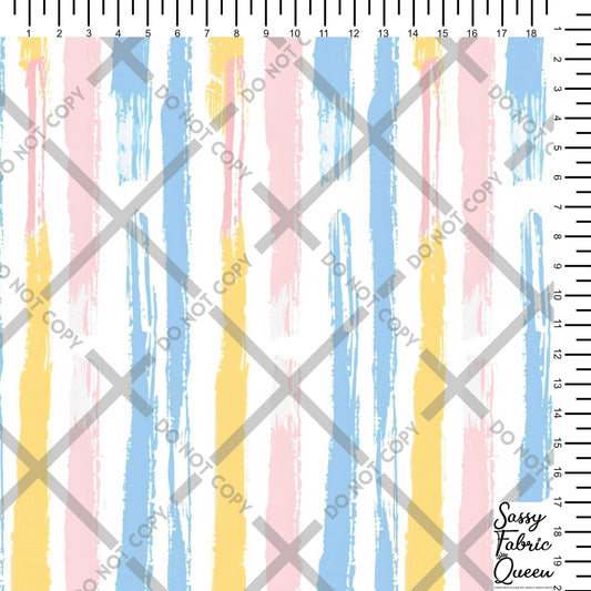 Stripes - OrangeBluePink vertical