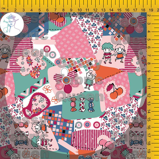 Sweet Baby Patchwork PinkGreen - NO WORDS
