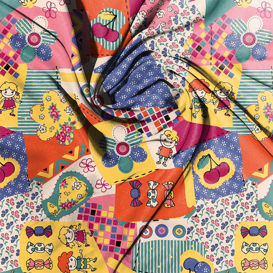 Sweet Baby Patchwork YellowOrange - NO WORDS