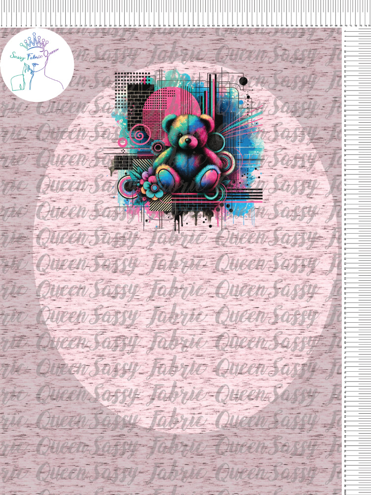 Teddy Bear Grunge Panel