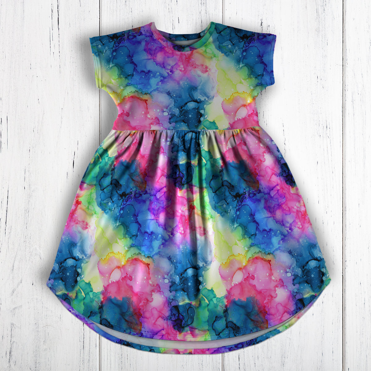 Watercolour Rainbow Blue