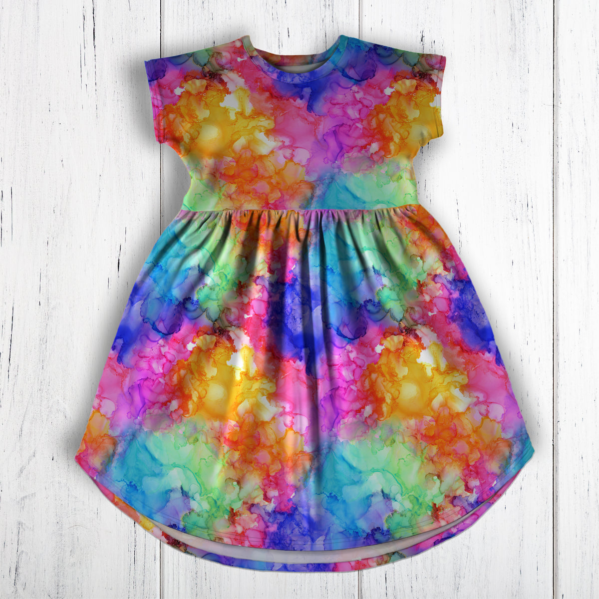 Watercolour Rainbow Orange