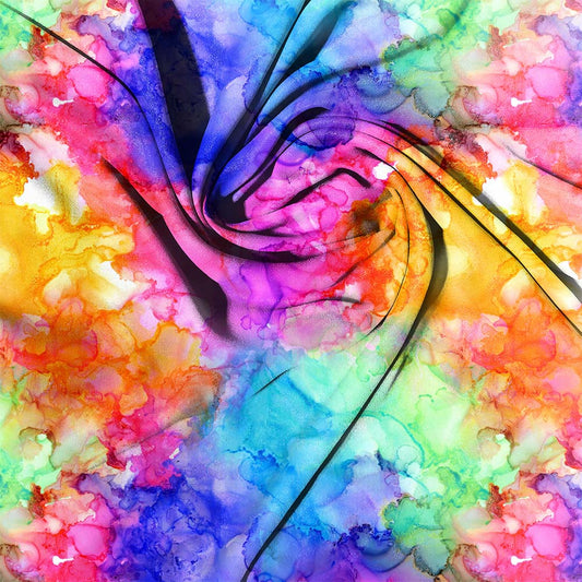 Watercolour Rainbow Orange