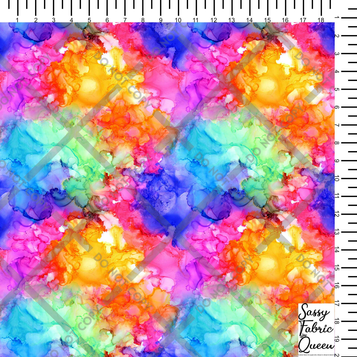 Watercolour Rainbow Orange
