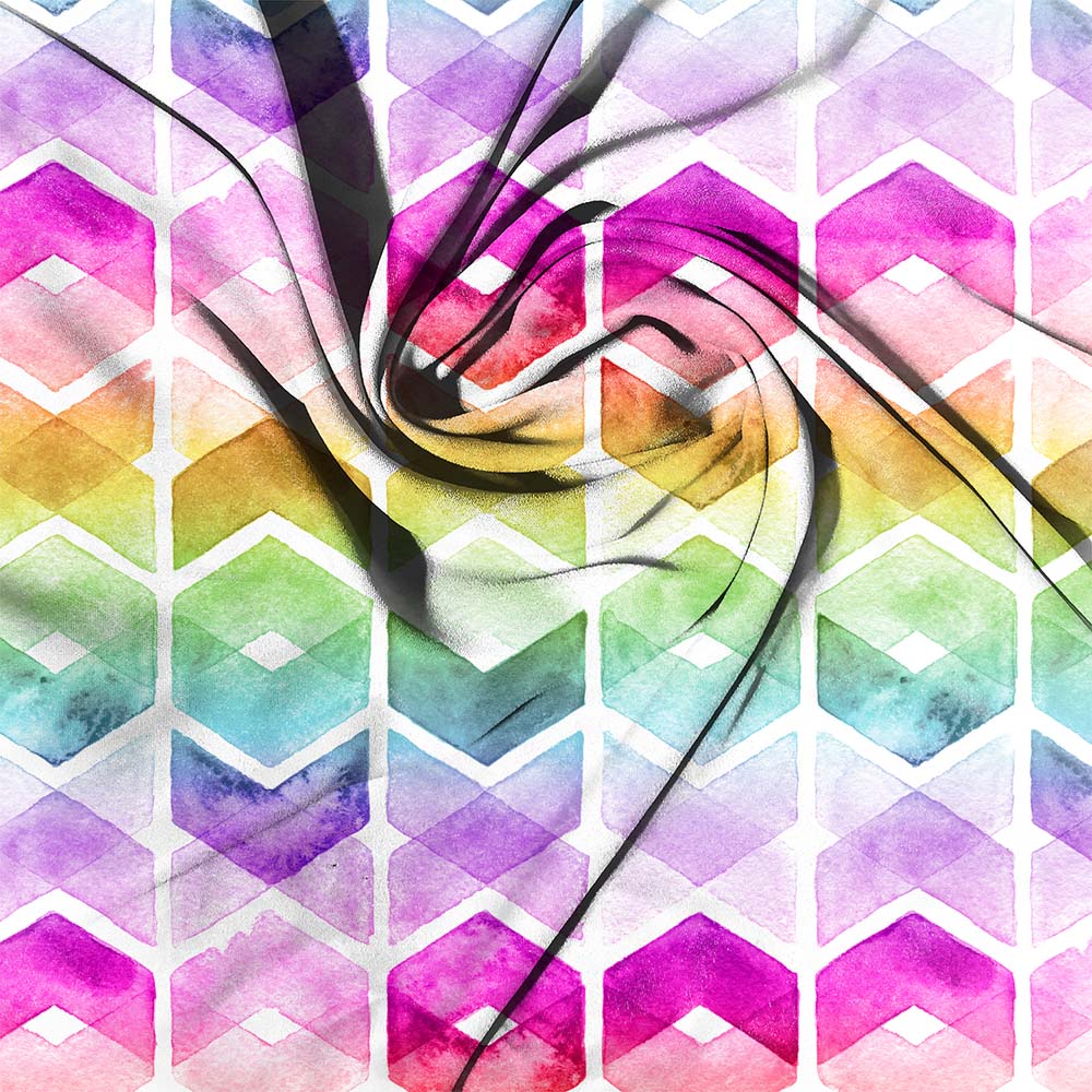 Rainbow Watercolour Diamonds