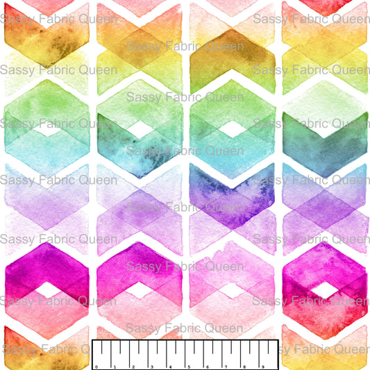 Rainbowwatercolourdiamonds