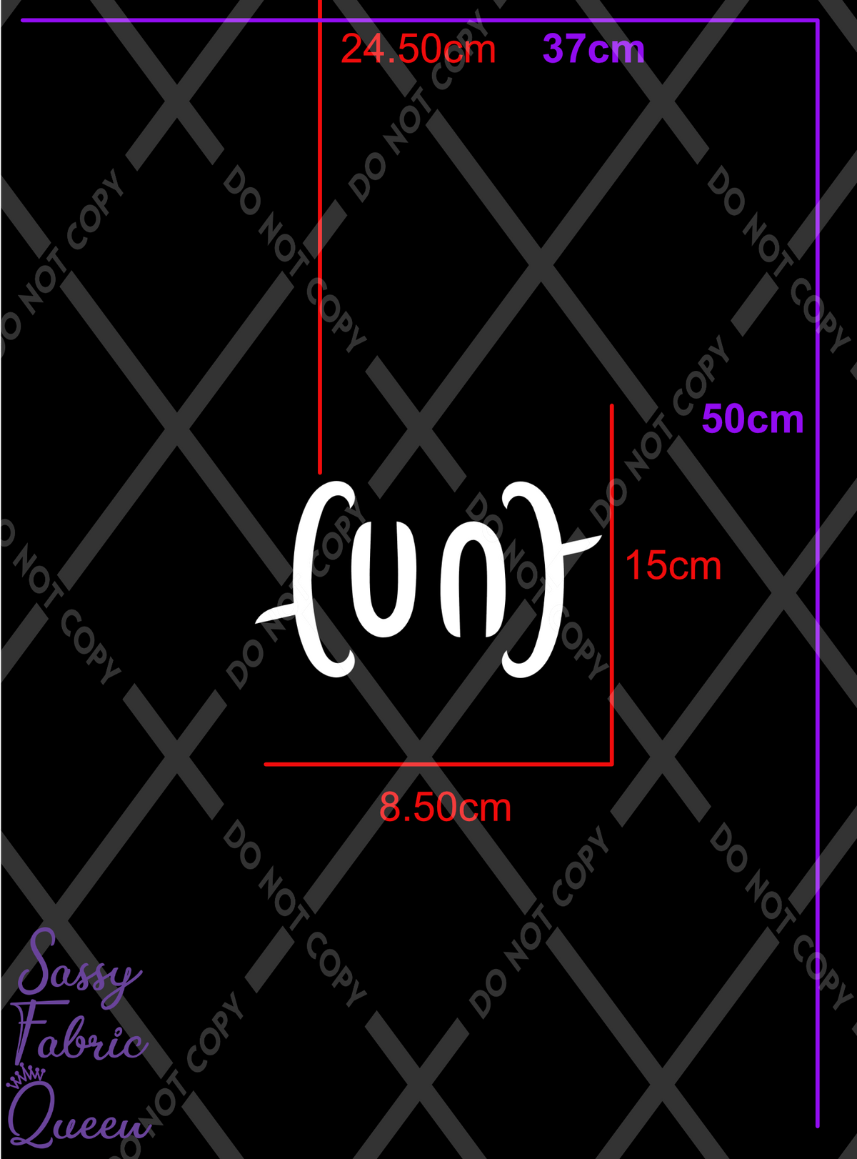 Cunt ambigram wht panel