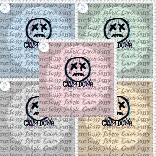 Calm Down Smile blk Panel