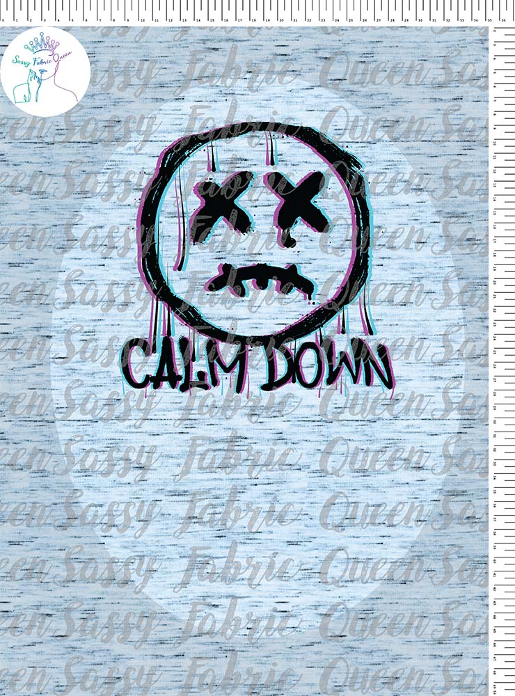 Calm Down Smile blk Panel