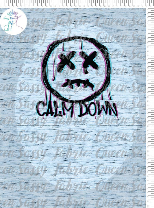 Calm Down Smile blk Panel