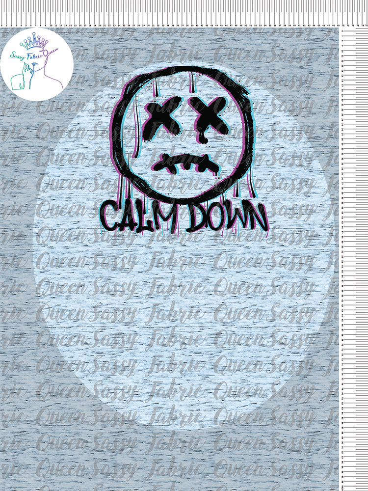 Calm Down Smile blk Panel
