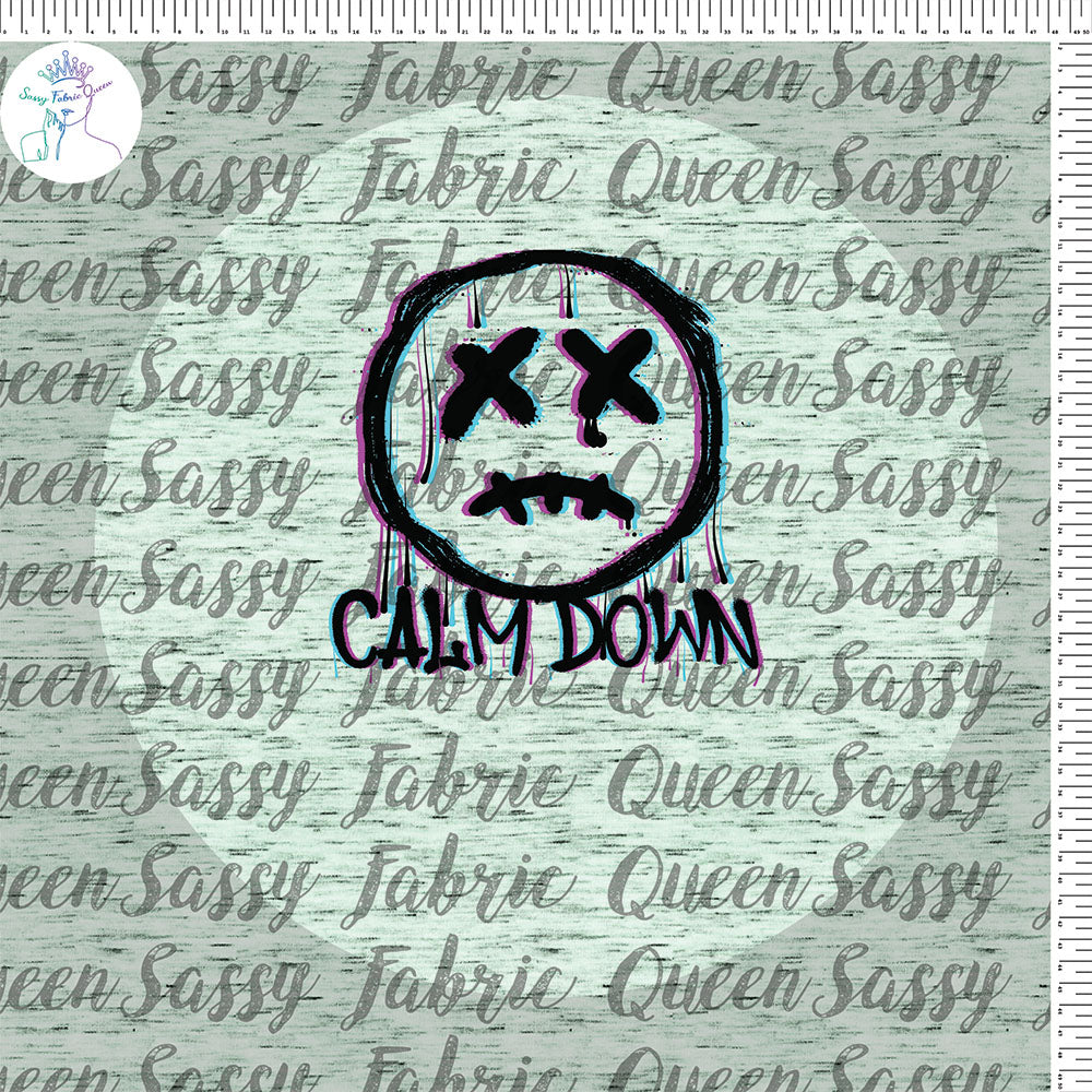 Calm Down Smile blk Panel