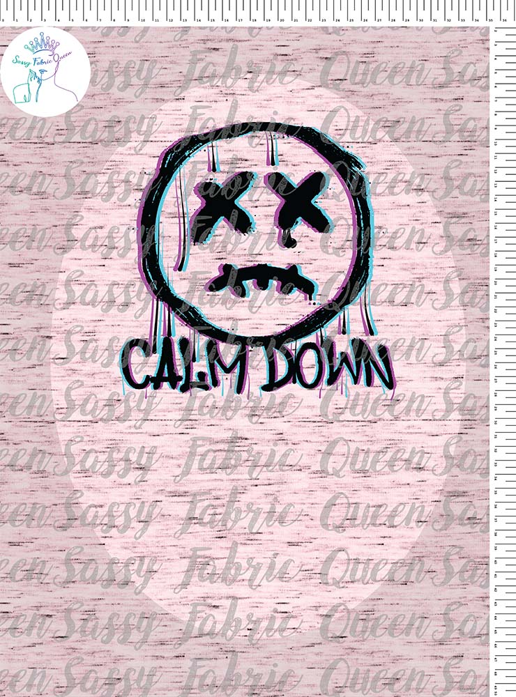 Calm Down Smile blk Panel