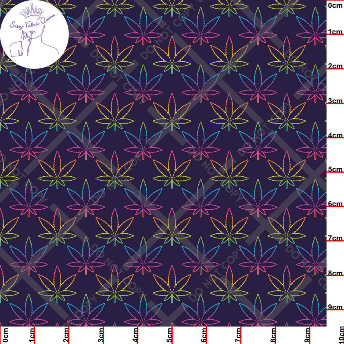 Canna Rainbow Outline