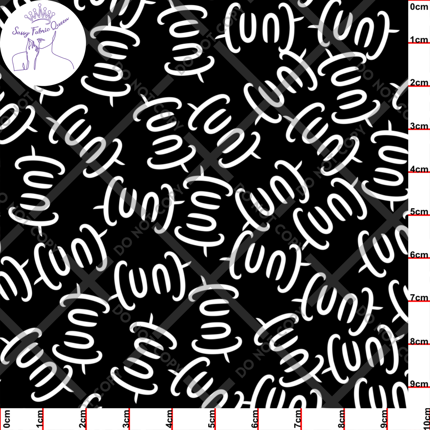 Cunt Ambigram print wht