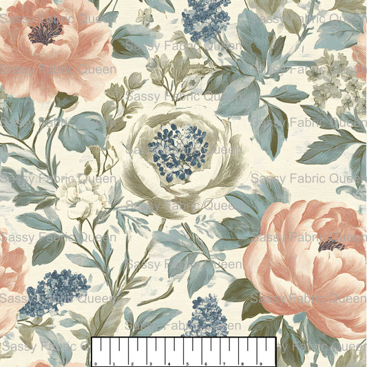 Cute VintageBeige Floral 006