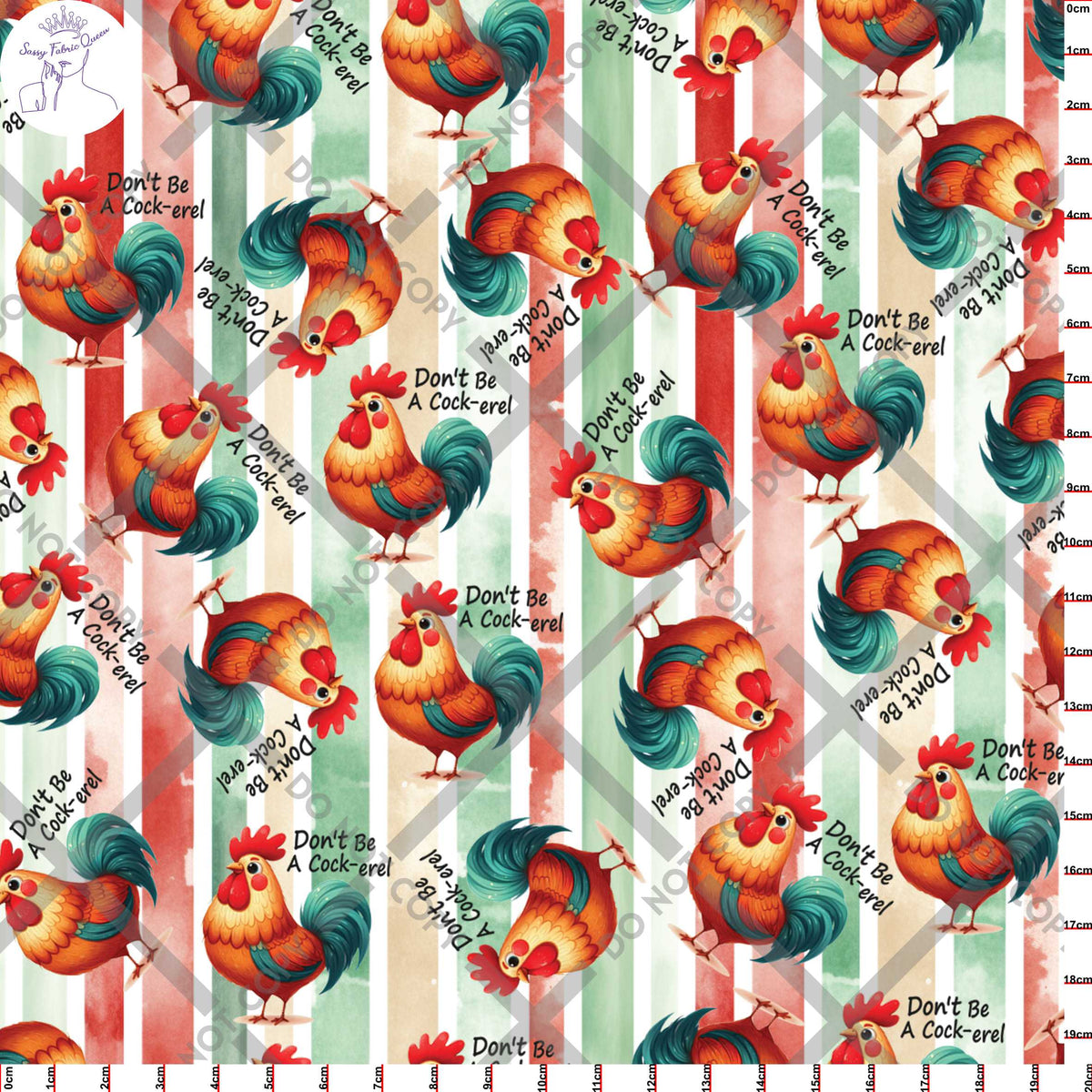 Don't be a Cock-erel print