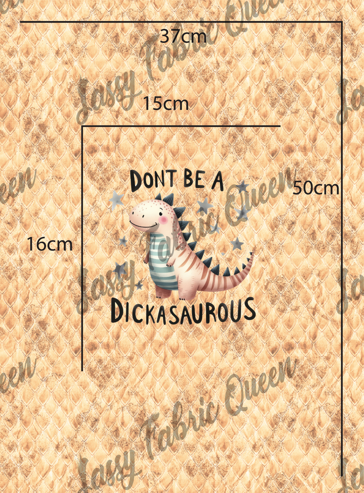 Don't be a Dickasaurus panel