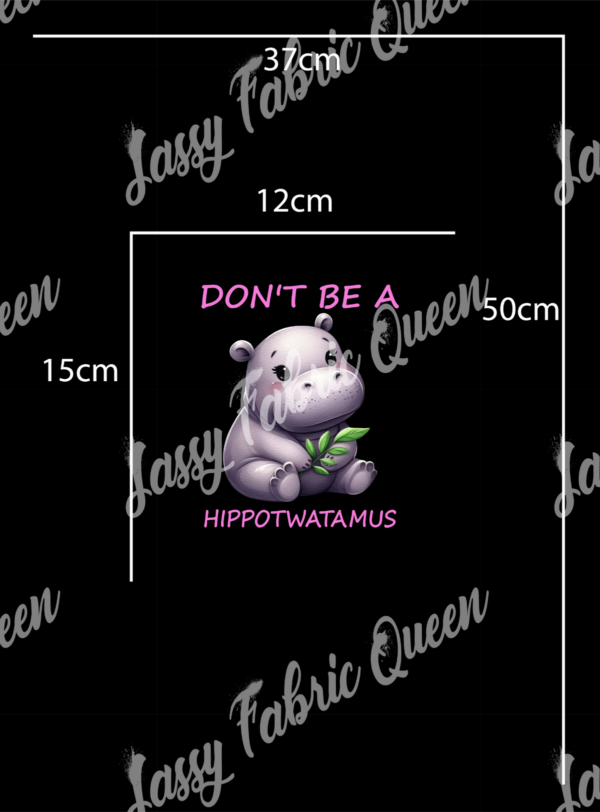 Don't be a Hippotwatamus BLK panel