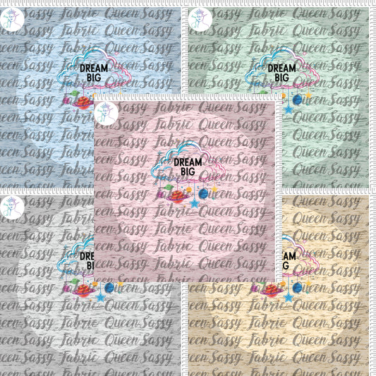 Dream Big neon blk Panel