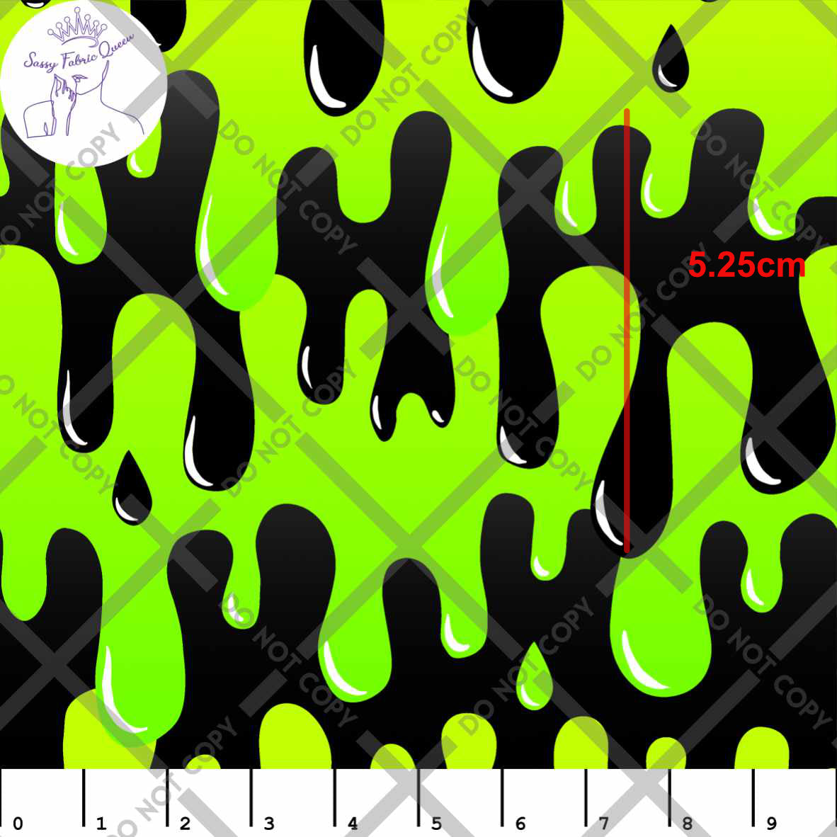Drippy black green