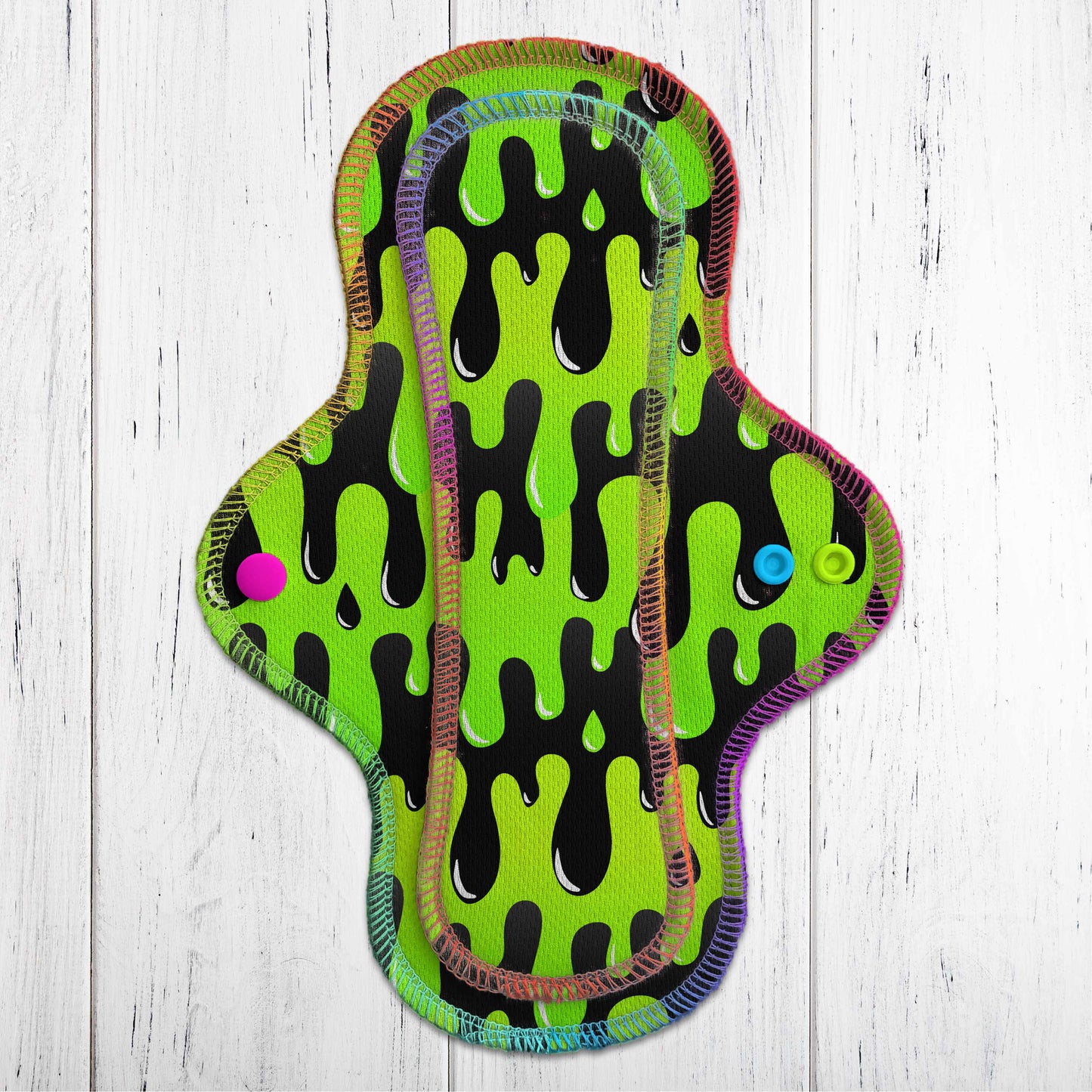 Drippy black green