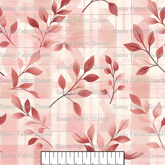 Dusty Pink Rose Toile 006
